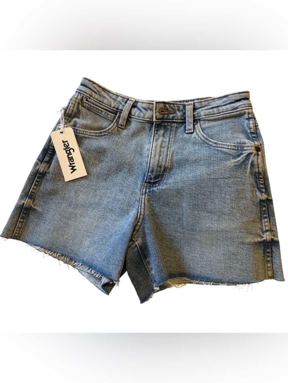 Wrangler Women's Light Wash Denim Cutoff Shorts